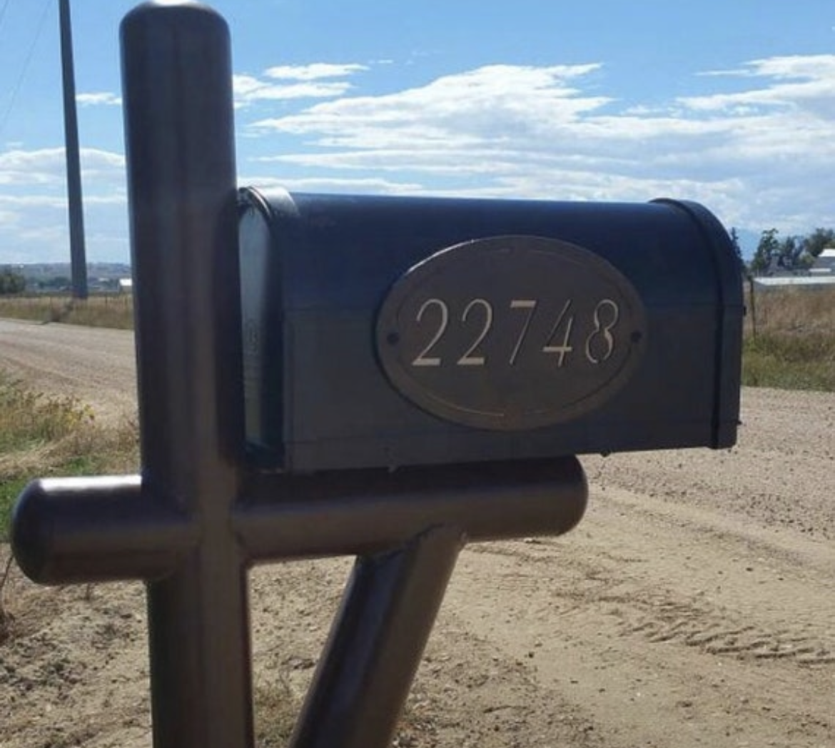METAL oval ADDRESS SIGN - Image 3