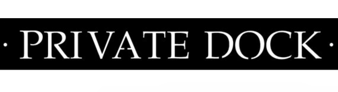 Metal PRIVATE DOCK sign