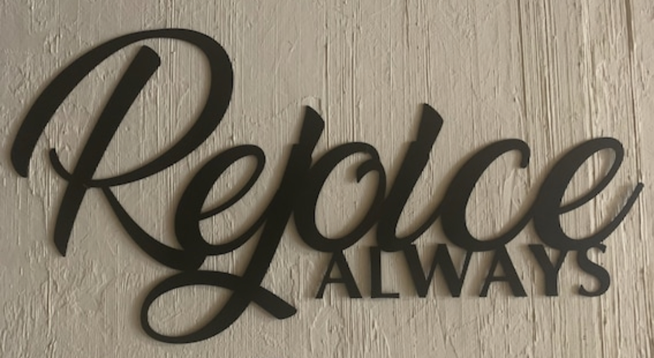 Rejoice Always metal wall words, metal words Rejoice Always - Image 6