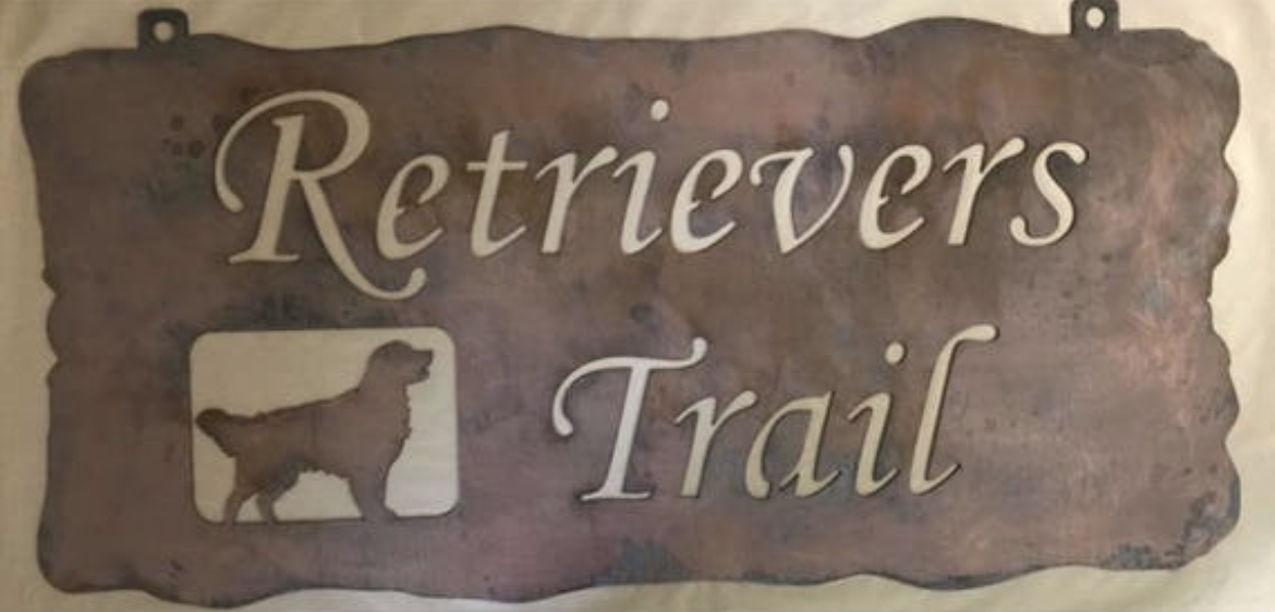 Metal Retriever sign ,RETRIEVER DOG sign, metal dog sign - Image 2