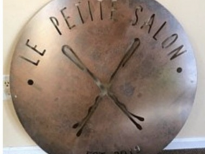 Metal Logo sign, custom round logo, Your logo on a round sign